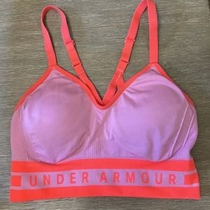 Under Armour padded longline seamless sports bra Medium
